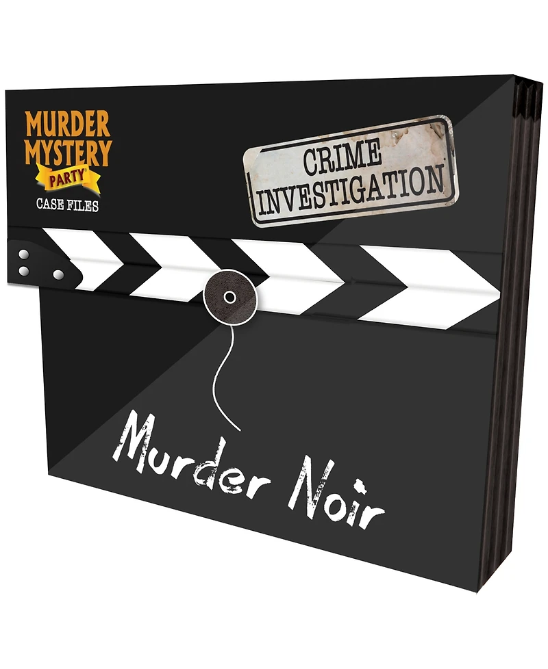 University Games Murder Mystery Party Case Files, Murder Noir Set, 53 Piece