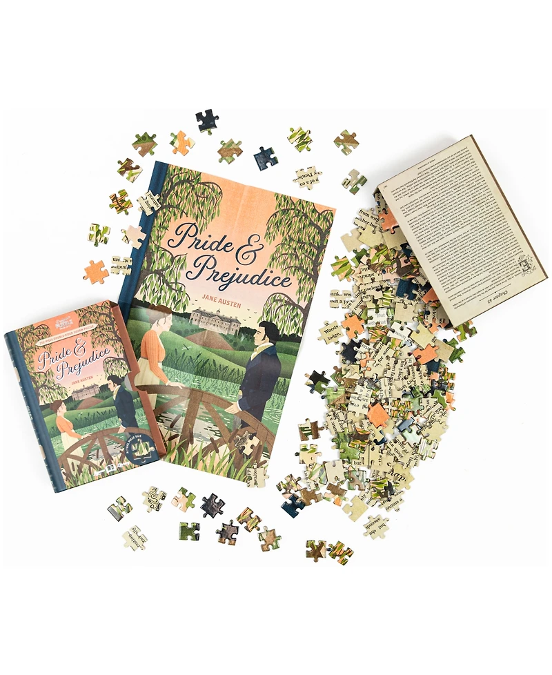 Professor Puzzle Jane Austen's Pride Prejudice Double-Sided Jigsaw Puzzle Set, 252 Pieces