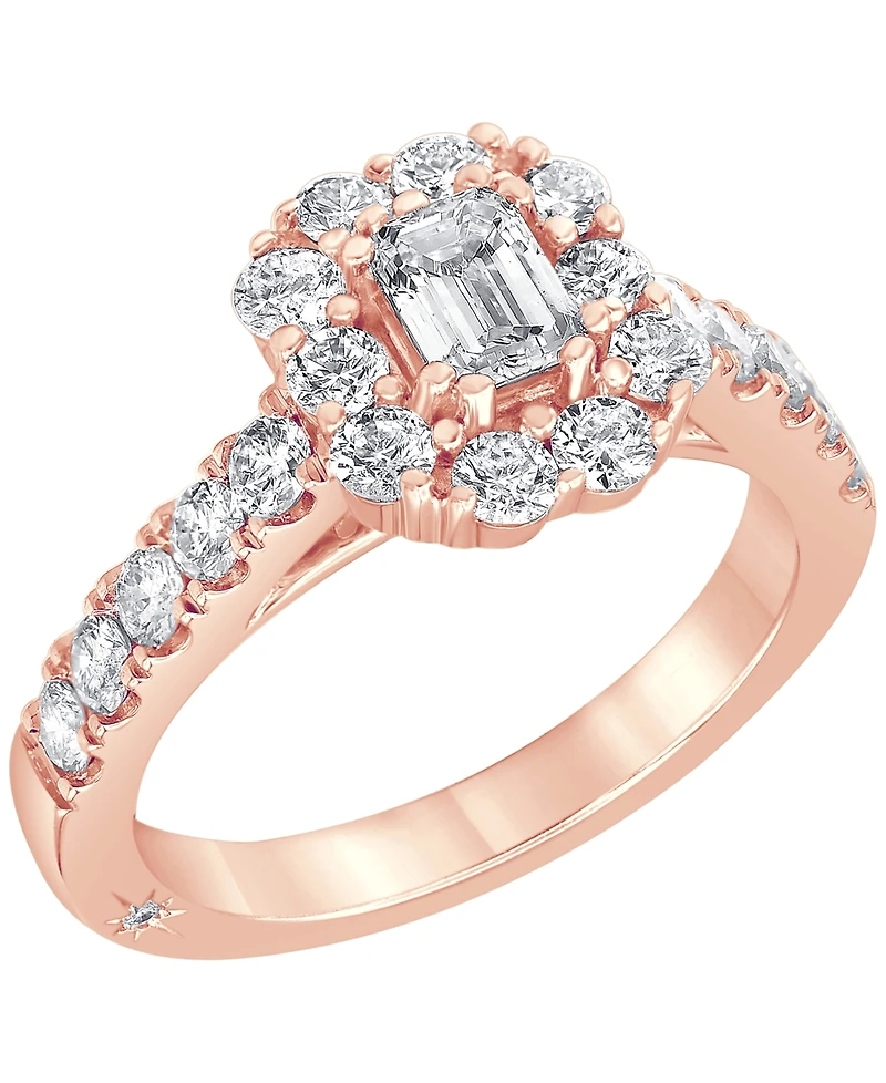 Certified Diamond Bridal Set (2 ct. t.w.) 18k White, Yellow or Rose Gold