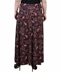 Ny Collection Plus Maxi with Sash Waist Tie Skirt