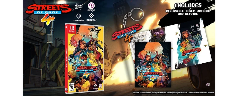 Streets of Rage 4 - Switch [Reversible Cover, Keyring & Artbook]