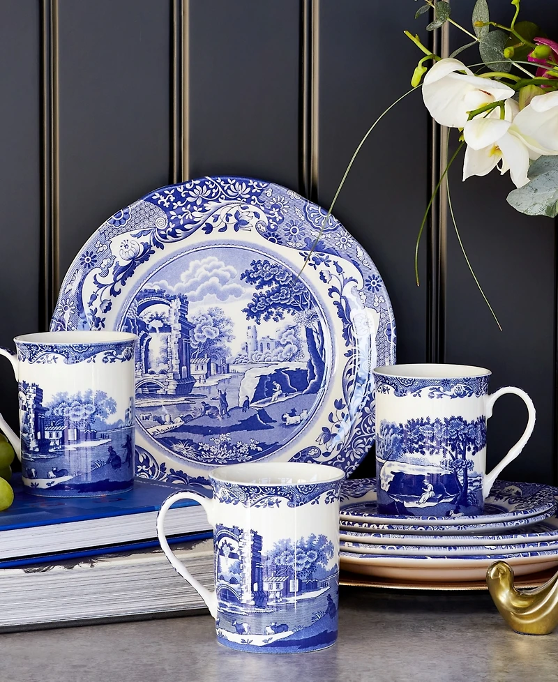 Spode Blue Italian 12 Pc. Dinnerware Set, Service for 4
