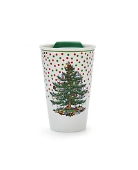 Spode Christmas Tree Polka Dot Travel Mug