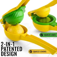 Metal 2-In-1 Lemon Squeezer Manual - Sturdy