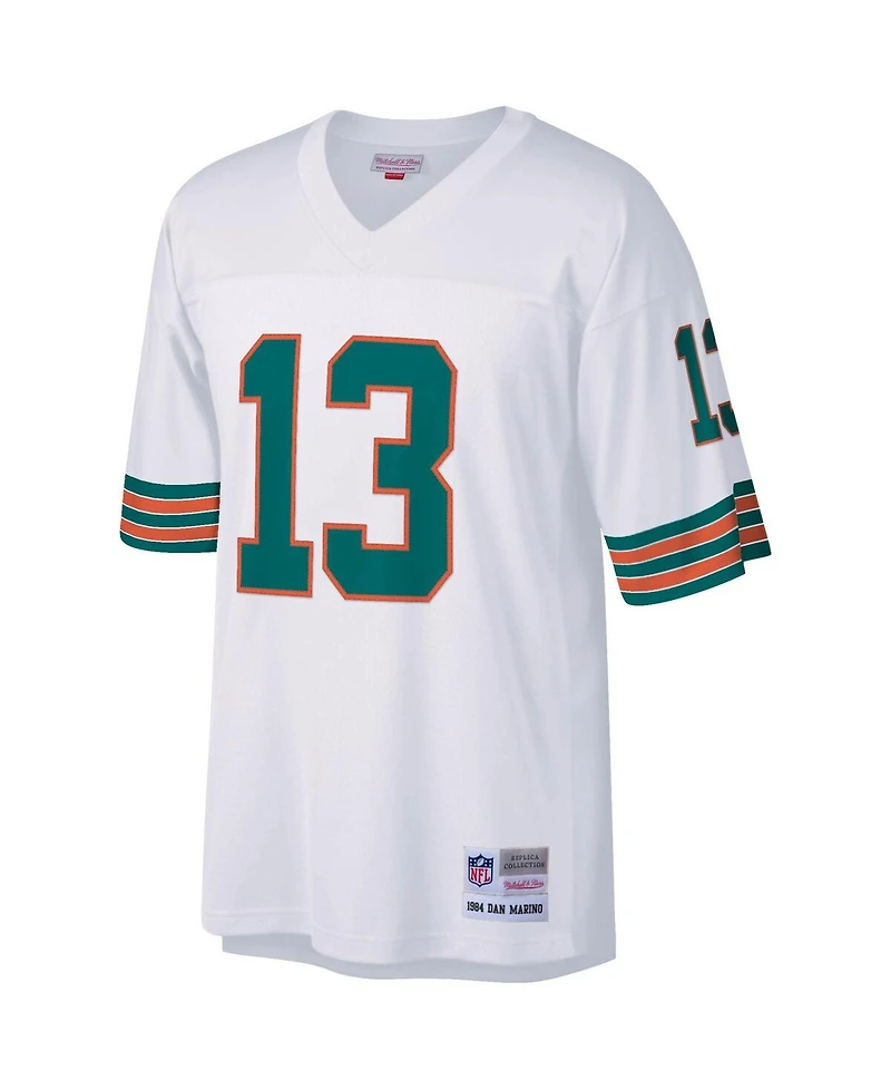 Men's Mitchell & Ness Dan Marino White Miami Dolphins Big and Tall 1984 Retired Player Replica Jersey