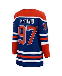 Women's Fanatics Connor McDavid Royal Edmonton Oilers Home Premier Breakaway Player Jersey