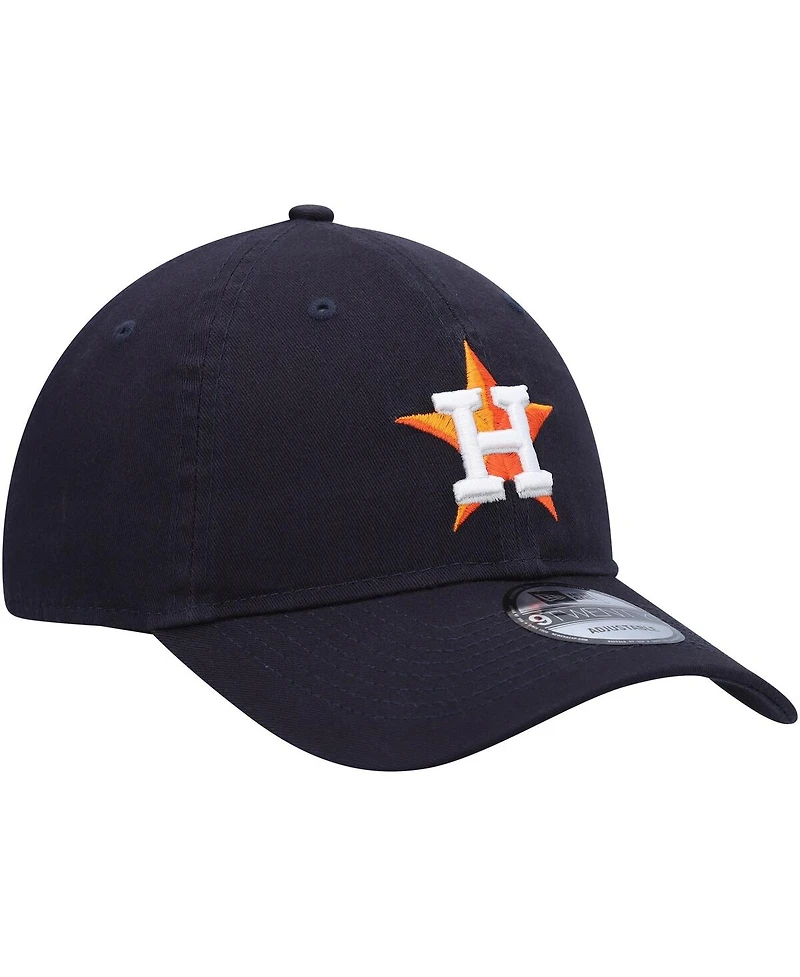 Men's New Era Navy Houston Astros Logo Replica Core Classic 9TWENTY Adjustable Hat
