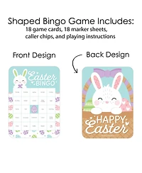 Spring Easter Bunny Bingo Cards and Markers Happy Easter Party Bingo Game 18 Ct