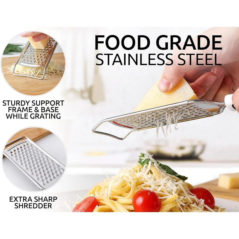Professional Stainless Steel Flat Handheld Cheese Grater
