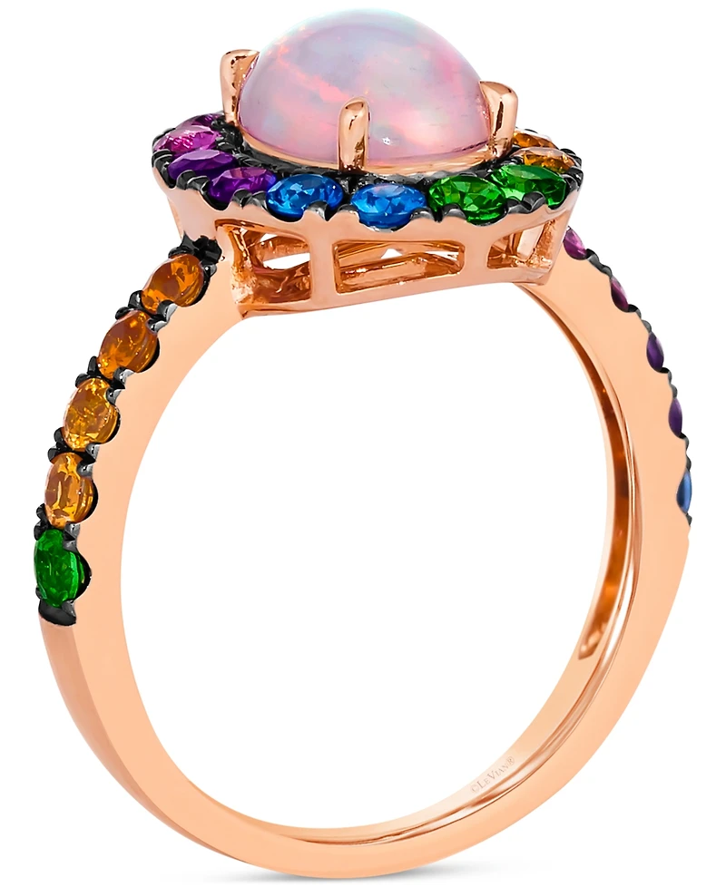Le Vian Multi-Gemstone Halo Ring (2 ct. t.w.) in 14k Rose Gold