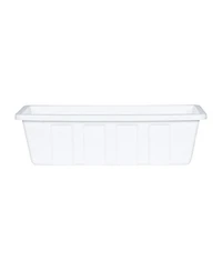 Novelty Mnftg. Polypropylene Flower Box Planter/Liner, White, 18" L