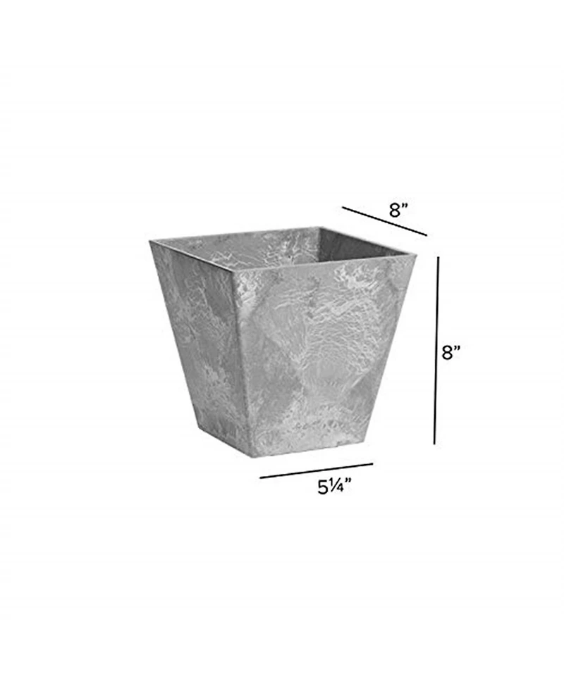 Novelty 35080 Ella Square Planter Gray 8 inch