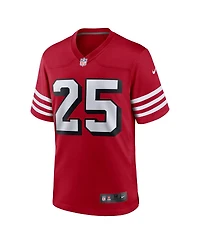 Men's Nike Elijah Mitchell Scarlet San Francisco 49ers Alternate Team Game Jersey