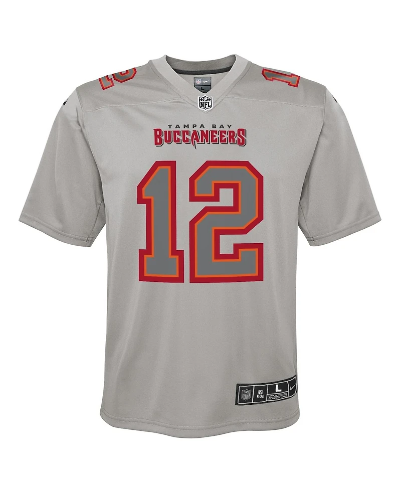 Big Boys Nike Tom Brady Gray Tampa Bay Buccaneers Atmosphere Game Jersey