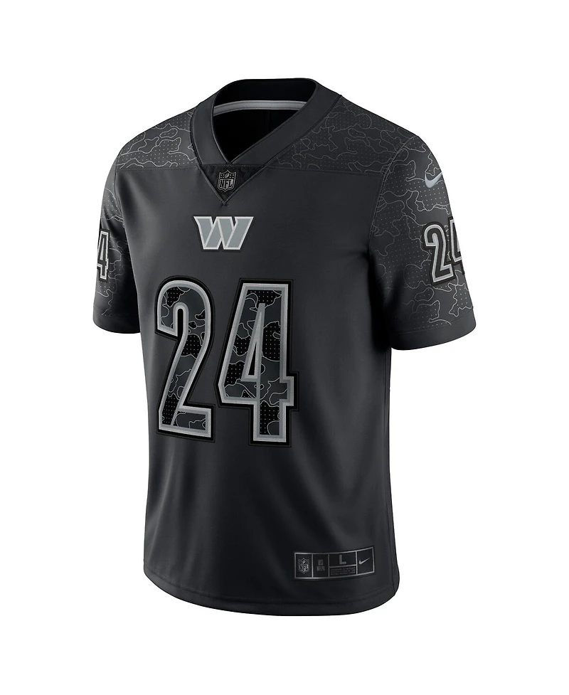 Men's Nike Antonio Gibson Black Washington Commanders Rflctv Limited Jersey