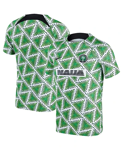 Men's Nike White Nigeria National Team 2022/23 Pre-Match Top