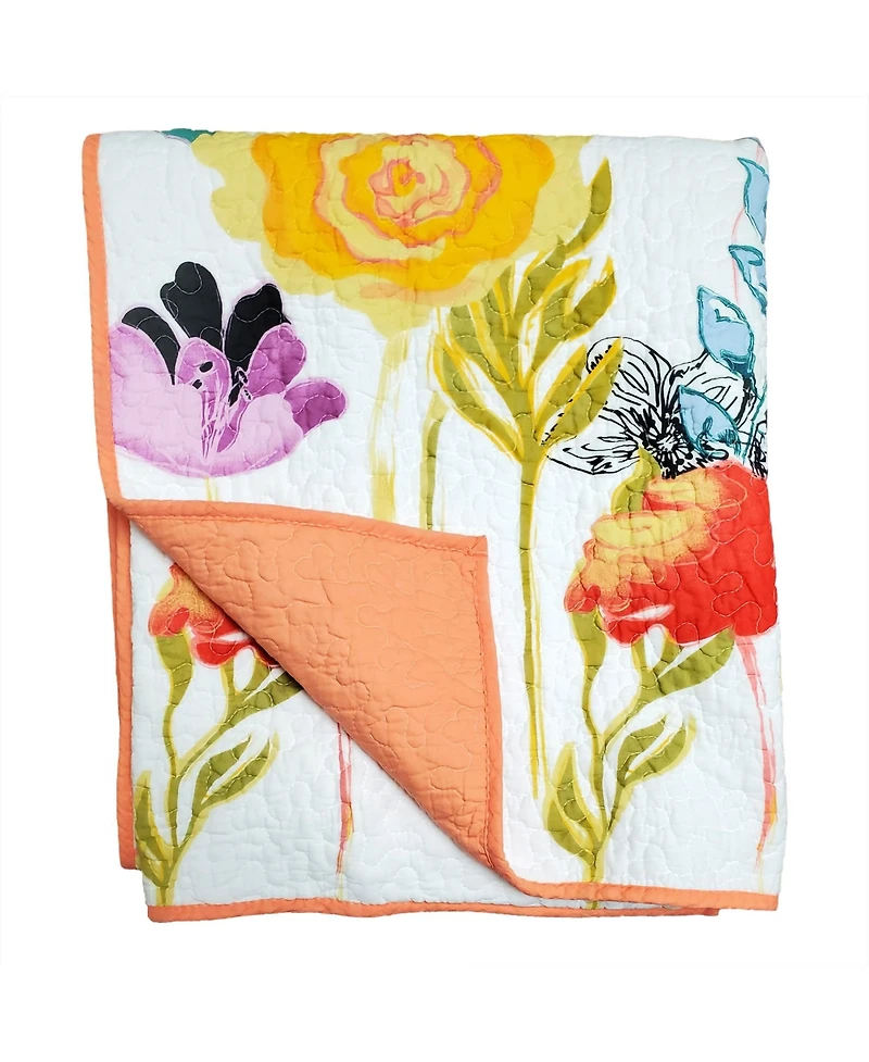 Greenland Home Fashions Watercolor Dream Throw, 50" x 60"
