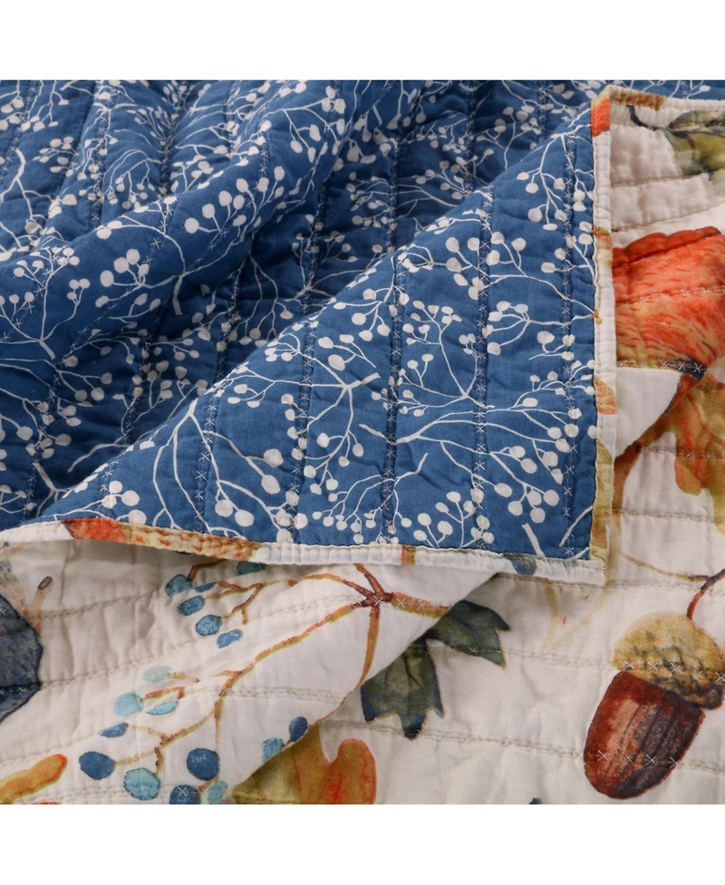 Greenland Home Fashions Willow 3-Pc. Quilt Set, Full/Queen