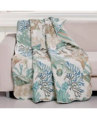 Greenland Home Fashions Atlantis Jade Throw, 50" x 60"