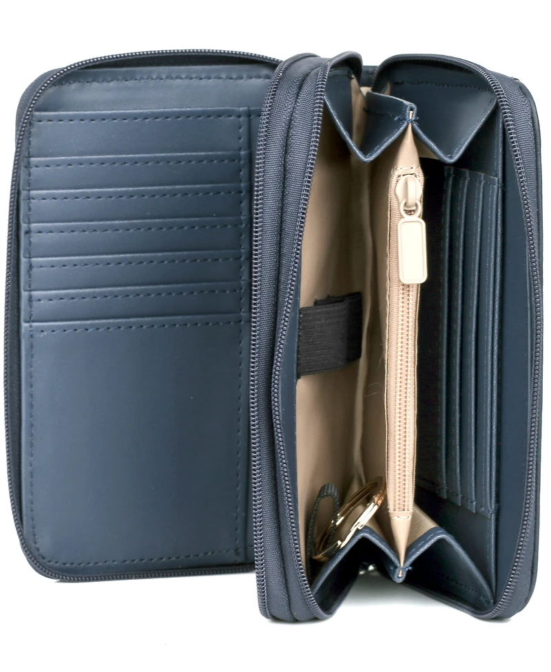Julia Buxton Women's Heiress Double Zip Organizer Wallet