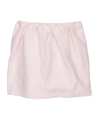 Lambs & Ivy Floral Garden Pink Linen Shirred Crib Skirt/Dust Ruffle