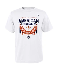 Toddler Boys and Girls Fanatics White Houston Astros 2022 American League Champions Locker Room T-shirt