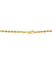 Lightweight Glitter Rope Link Chain Bracelet in 10k Gold