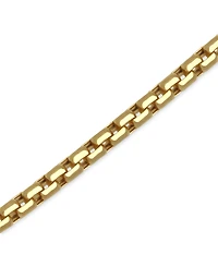 Rounded Box Link Chain Bracelet 8", in 14k Gold