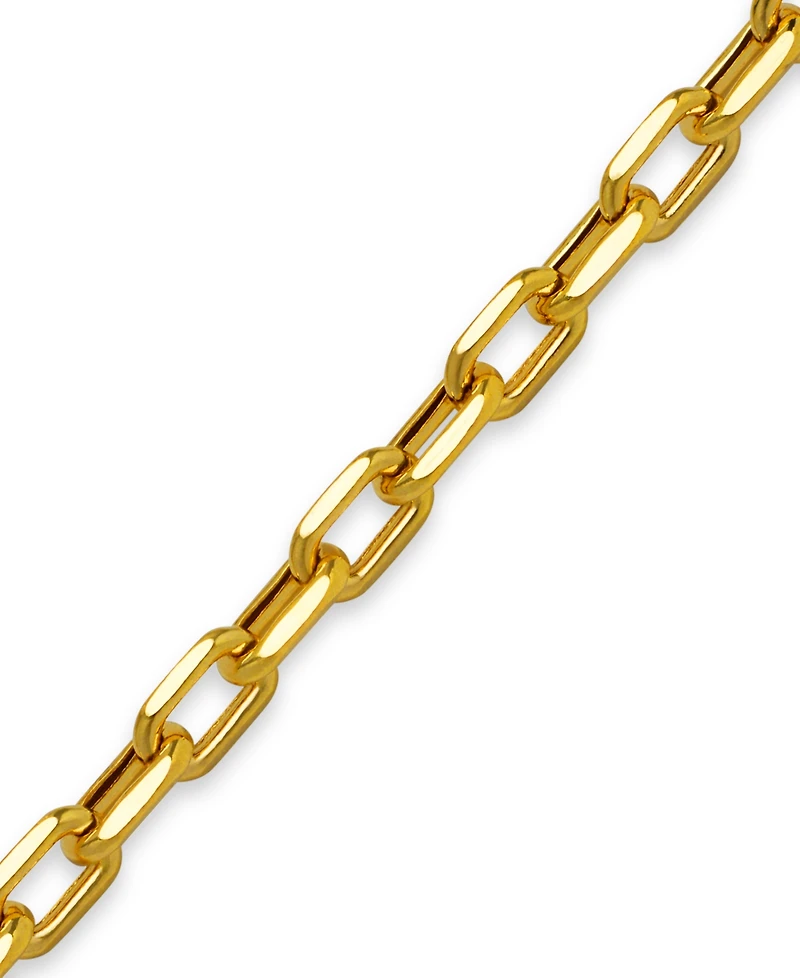 Paperclip Link Chain Bracelet in 14k Gold 9"