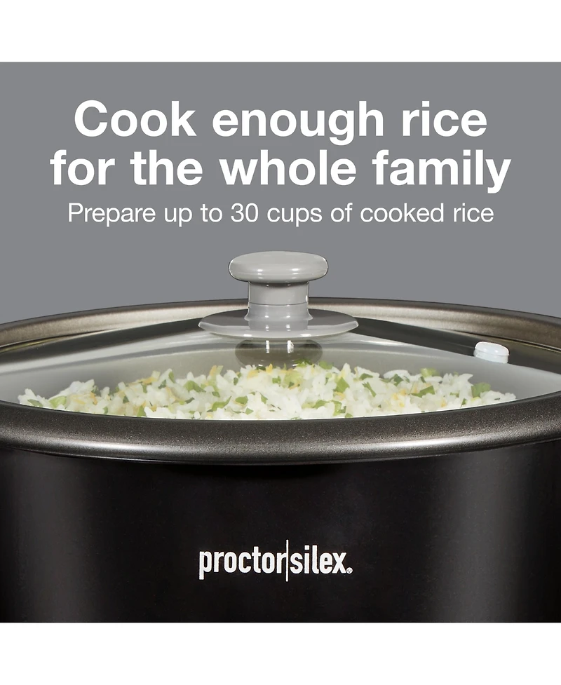 Proctor Silex 30 Cup Rice Cooker & Steamer - 37555