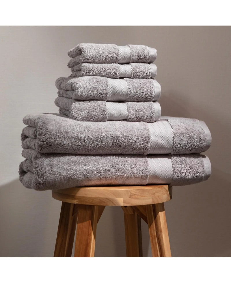 Fabdreams Organic Certified Cotton 6-Piece Bath Towel Set