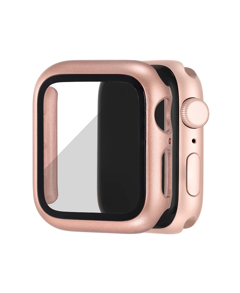 WITHit Rose Gold-Tone Protective Glass with Integrated Protective Case designed for 45mm Apple Watch