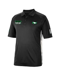 Men's Colosseum Black North Dakota Oht Military-Inspired Appreciation Snow Camo Polo Shirt