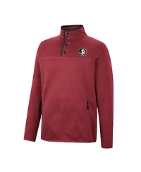 Men's Colosseum Garnet Florida State Seminoles Rebound Quarter-Snap Jacket