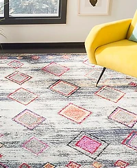 Safavieh Adirondack Light Gray and Red 8' x 10' Area Rug