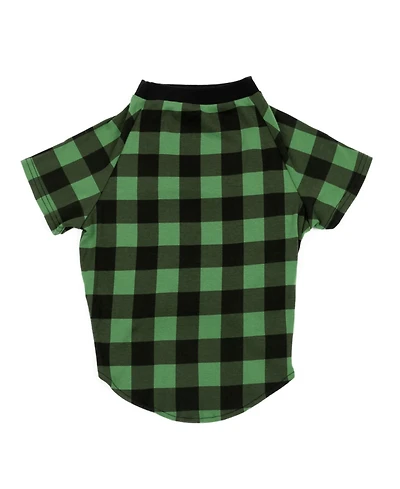 Leveret Big Dog Cotton Pajama Plaid Black and