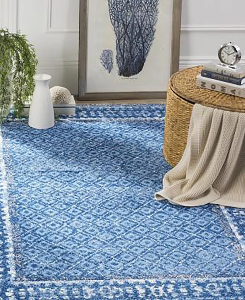 Safavieh Adirondack 110 Light Blue and Dark Blue 9' x 12' Area Rug