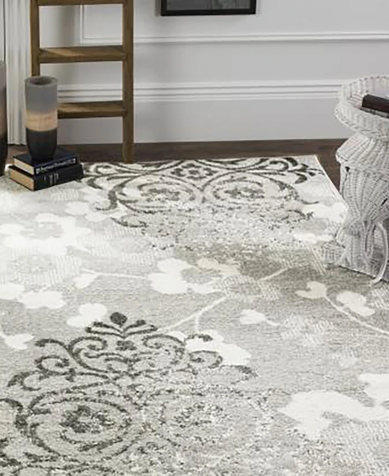 Safavieh Adirondack 114 Silver and Ivory 9' x 12' Area Rug