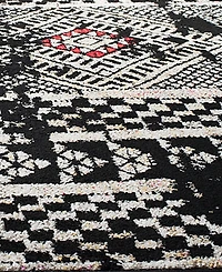 Safavieh Adirondack 202 Black and Light Gray 9' x 12' Area Rug