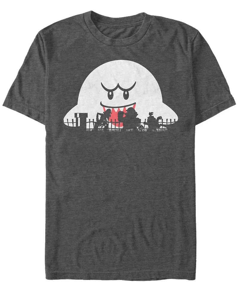 Fifth Sun Men's Nintendo Mario Halloween Silhouettes Short Sleeves T-shirt