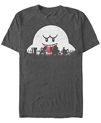 Fifth Sun Men's Nintendo Mario Halloween Silhouettes Short Sleeves T-shirt