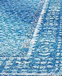Safavieh Adirondack 110 Light Blue and Dark Blue 9' x 12' Area Rug