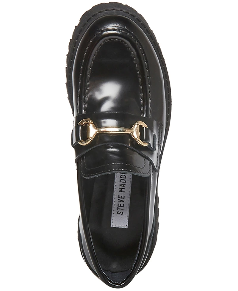 Steve Madden Women's Lando Tailored Lug Sole Bit Loafers