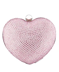 Nina Women's Crystal Heart Minaudiere Bag
