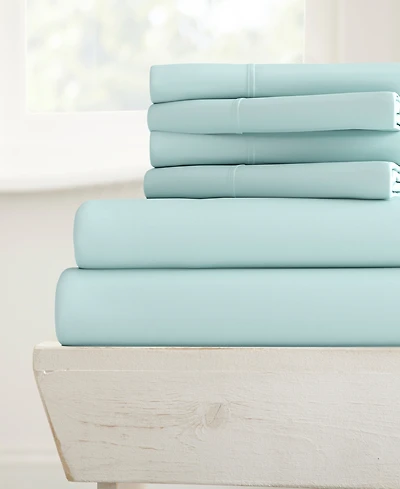 ienjoy Home Solids Style 6-Pc. Sheet Set, California King