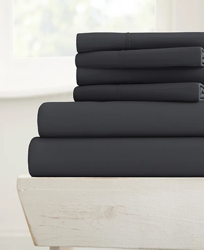 ienjoy Home Solids Style 6-Pc. Sheet Set, California King