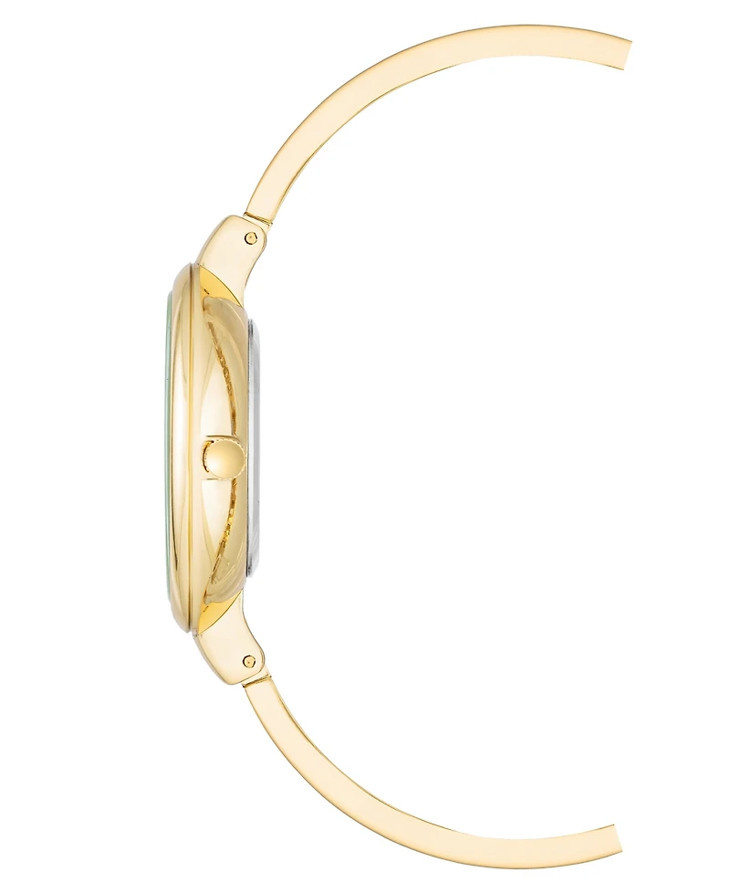 Anne Klein Women's Gold-Tone Alloy Bangle Fashion Watch 41mm Set 4 Pieces