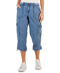 Style & Co Women's Mid-Rise Cargo Capri Pants, Exclusively at Macy's