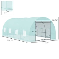 Outsunny 20x10x7ft Heavy Duty Walk-in house Outdoor Plant Vegetables Grow