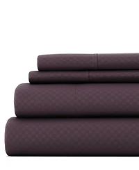 ienjoy Home Expressed In Embossed Checkered 4-Pc. Sheet Set, California King